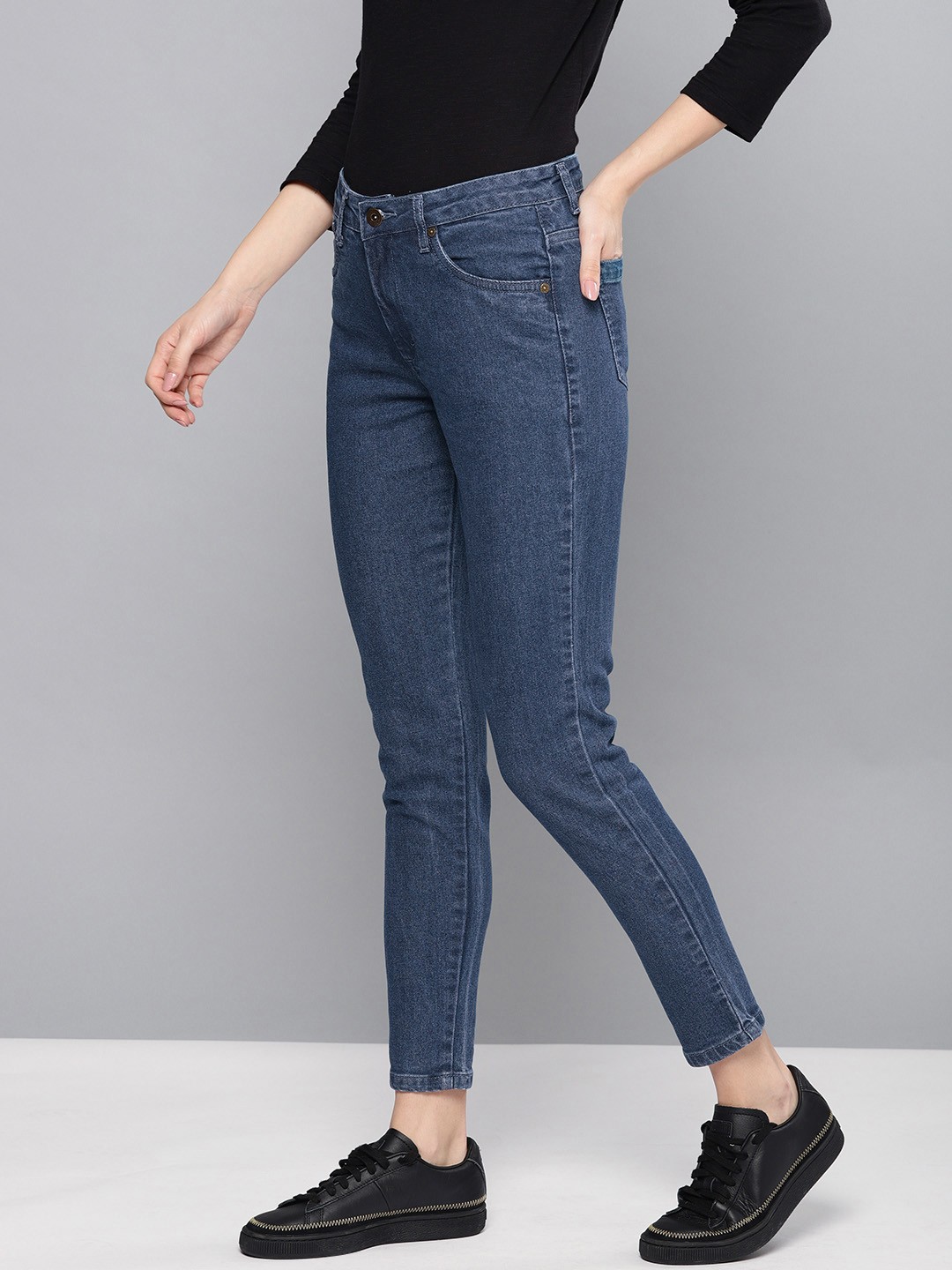 

Chemistry Women Skinny Fit Mid-Rise Clean Look Stretchable Jeans, Blue