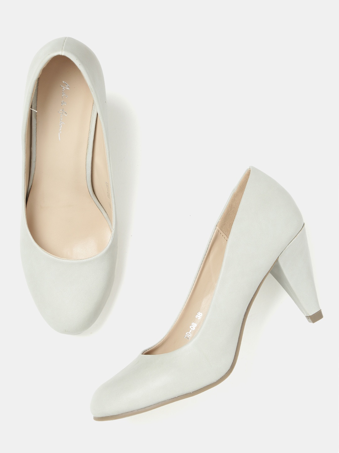 

Mast & Harbour Women Grey Solid Pumps