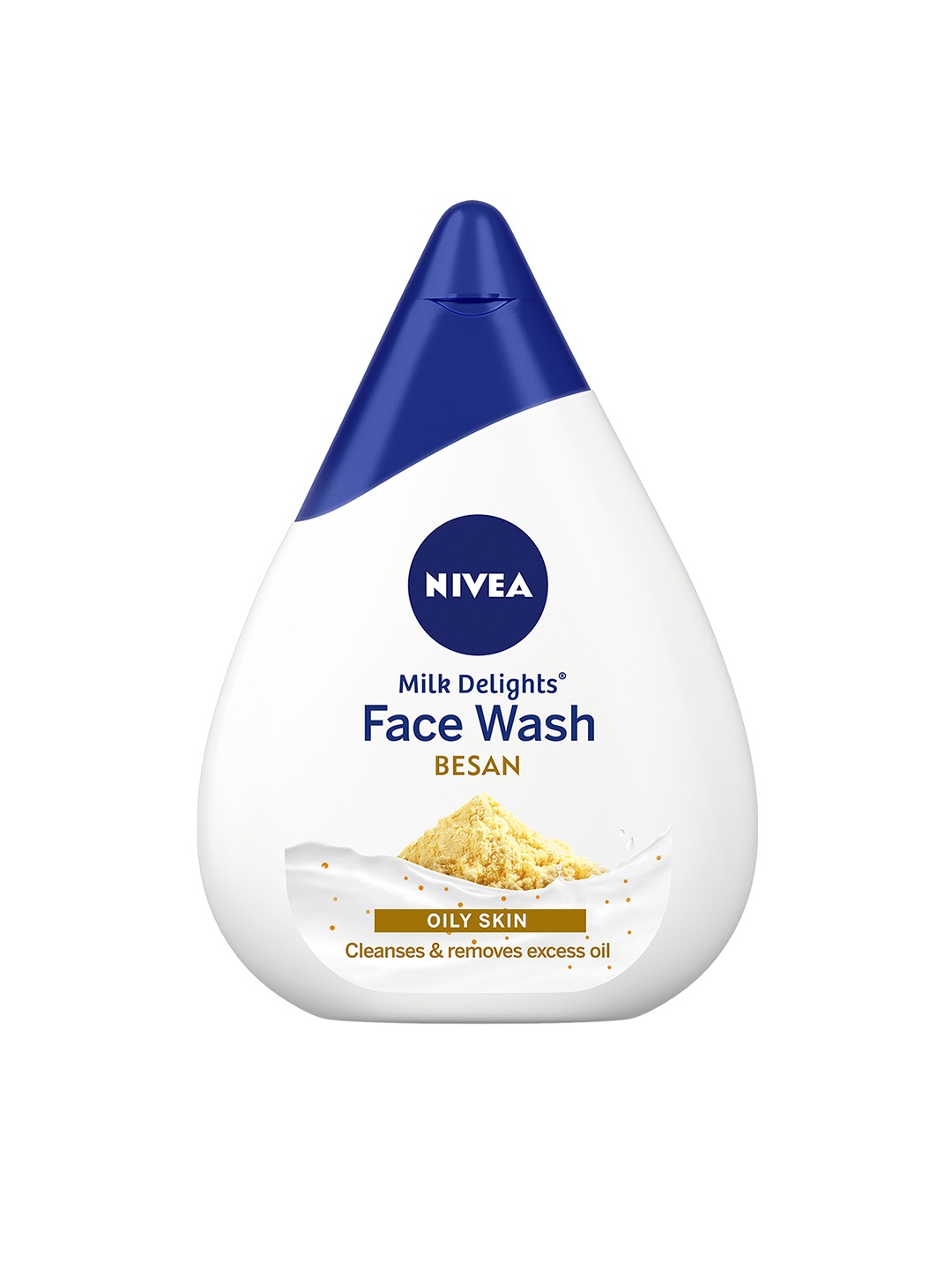 

Nivea Milk Delights Face Wash Fine Gramflour For Oily Skin 100 ml, White