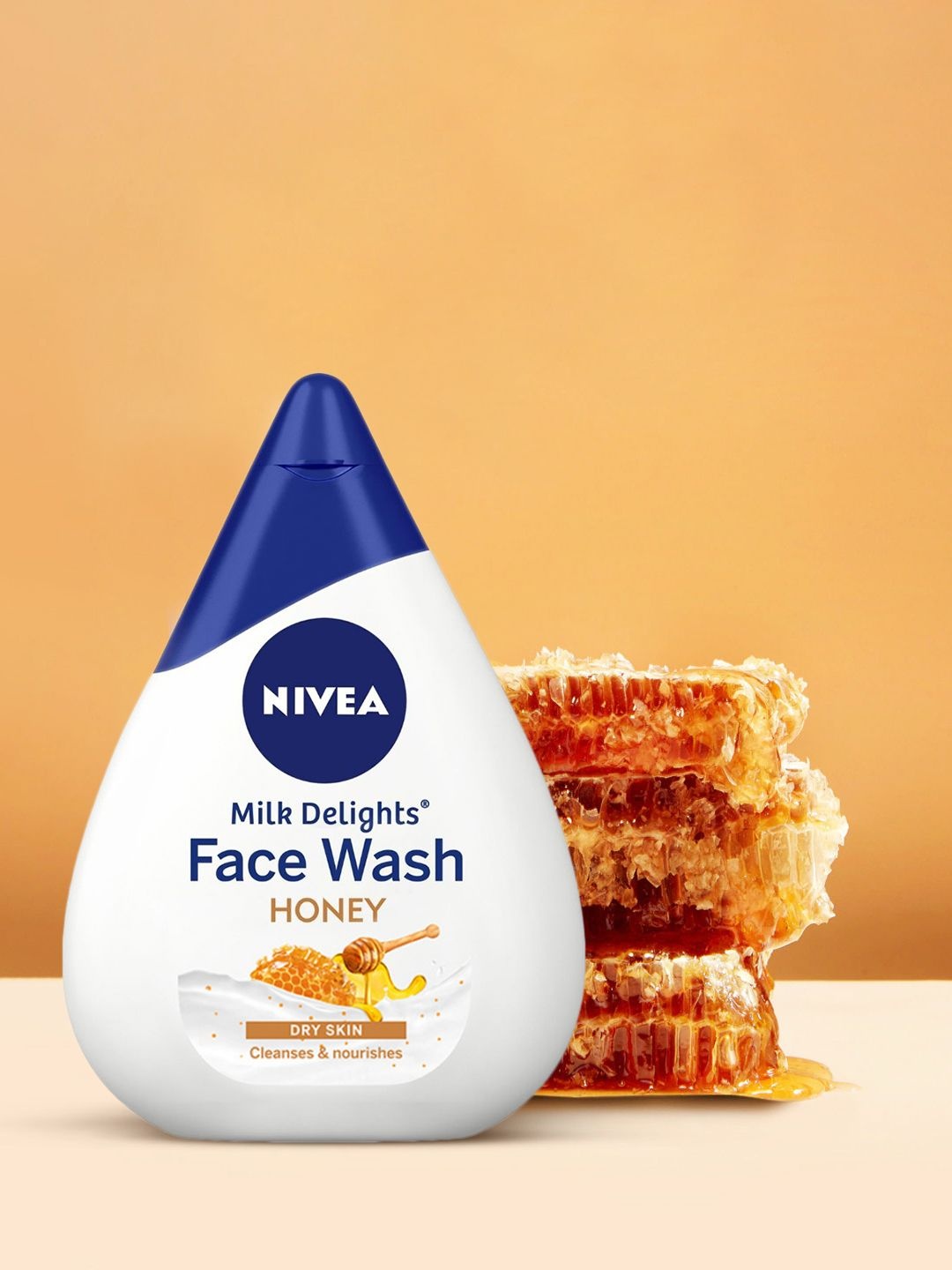 

Nivea Women Milk Delights Moisturizing Honey Face Wash 100 ml, White