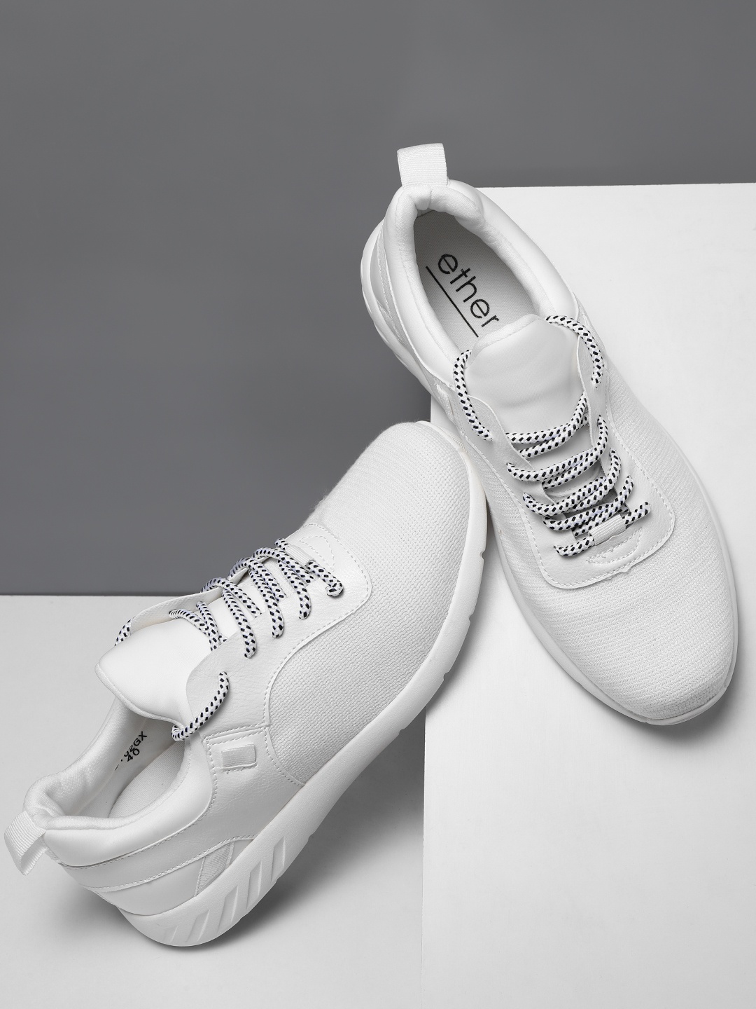 

ether Men White Sneakers