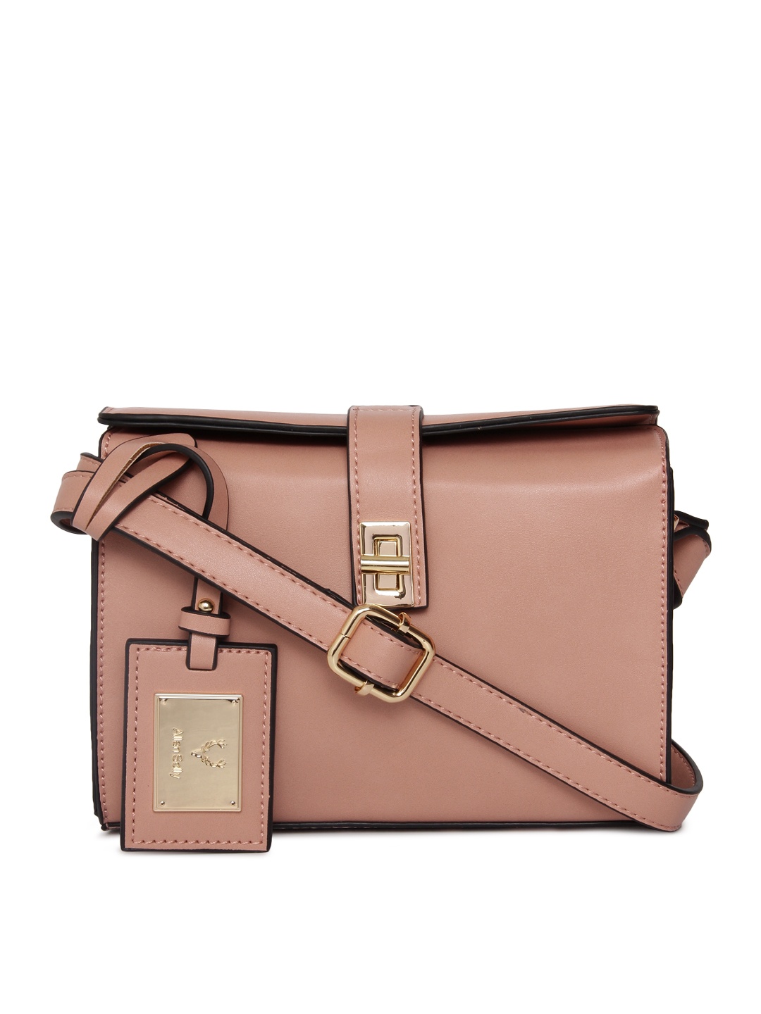 

Allen Solly Beige Solid Sling Bag