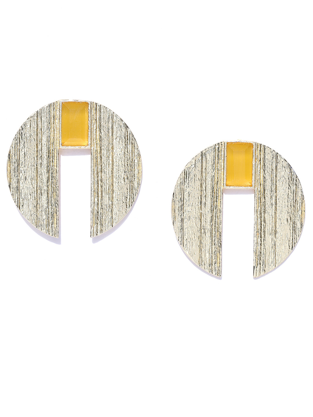 

Blueberry Gold-Plated Crystals-Studded Handcrafted Drop Earring
