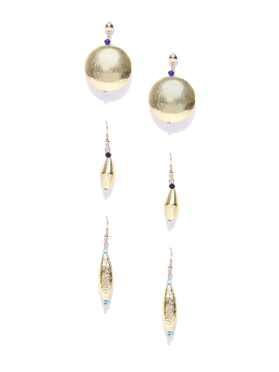

Blueberry Set of 3 Gold-Plated Drop Earring
