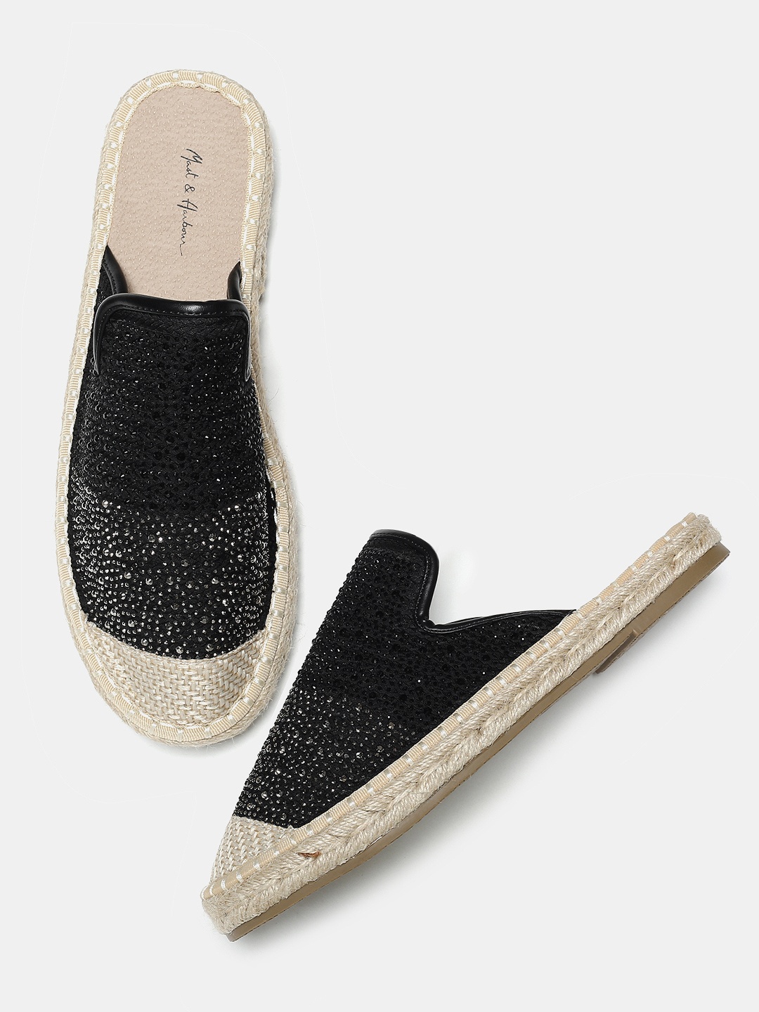 

Mast & Harbour Women Black Espadrilles