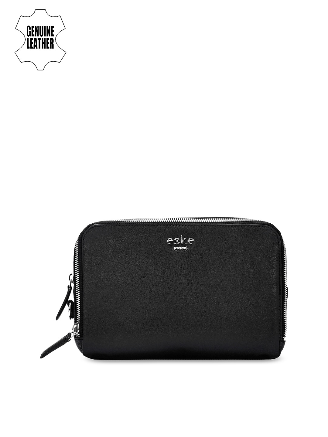 

Eske Men Black Leather Travel Pouch