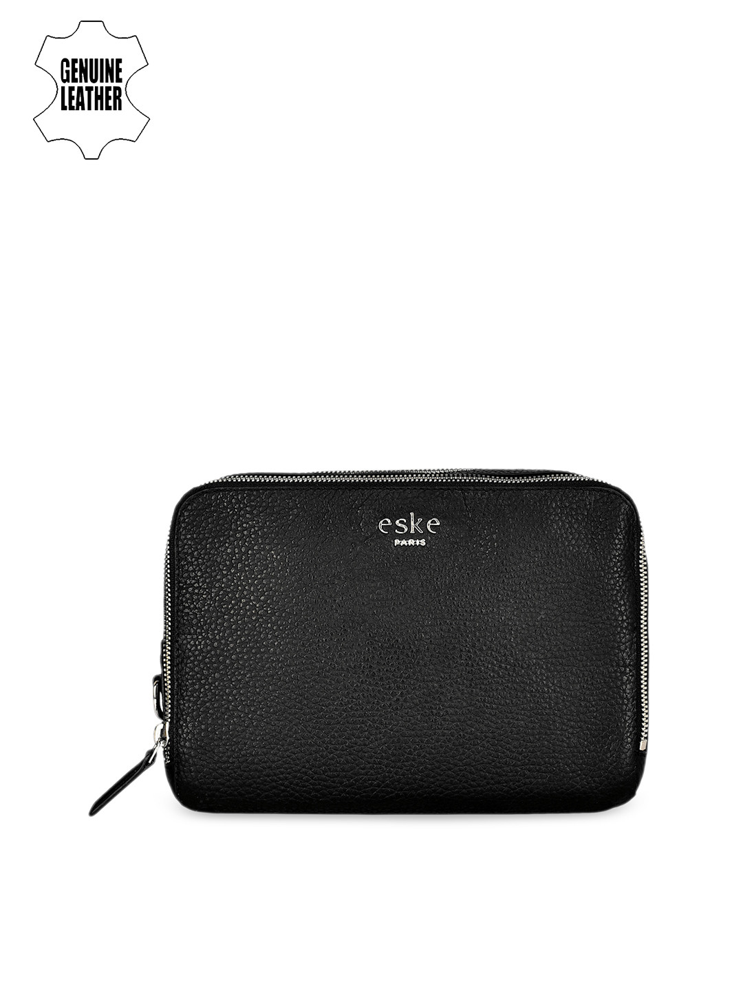 

Eske Men Black Leather Travel Pouch