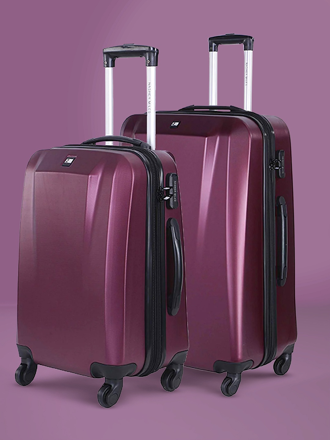 

Nasher Miles Set of 2 Canberra Maroon Trolley Bags- 65 cm & 75 cm