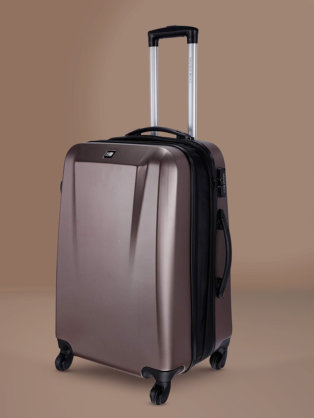

Nasher Miles Canberra Hard-Sided Large Trolley Bag- 75 cm, Brown