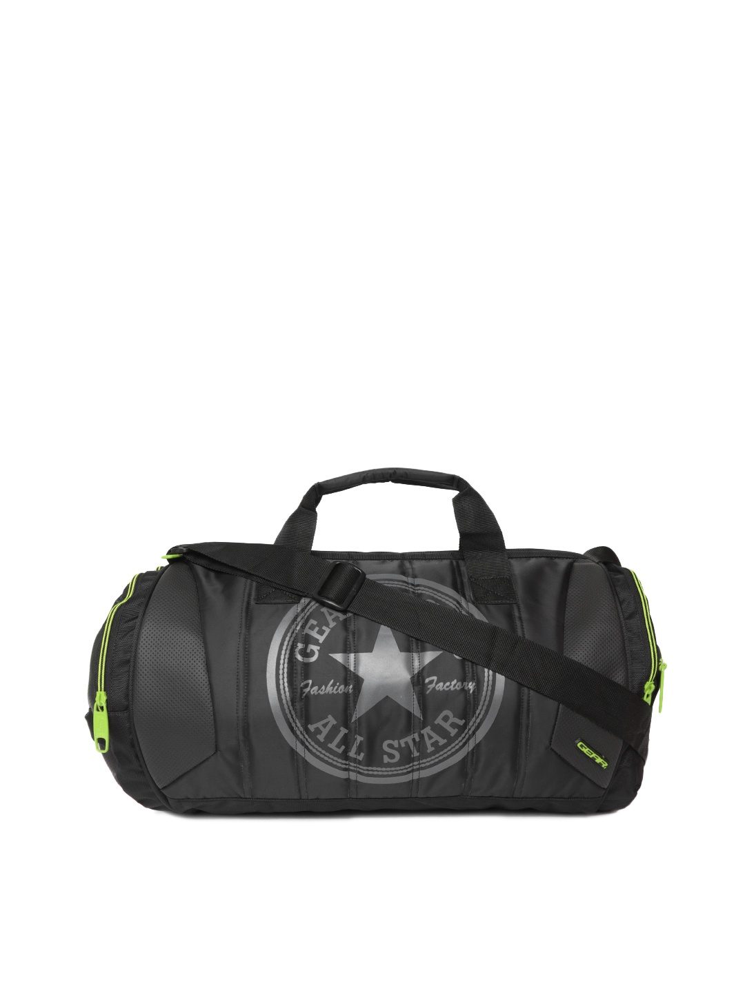 

Gear Unisex Black Printed Duffel Bag
