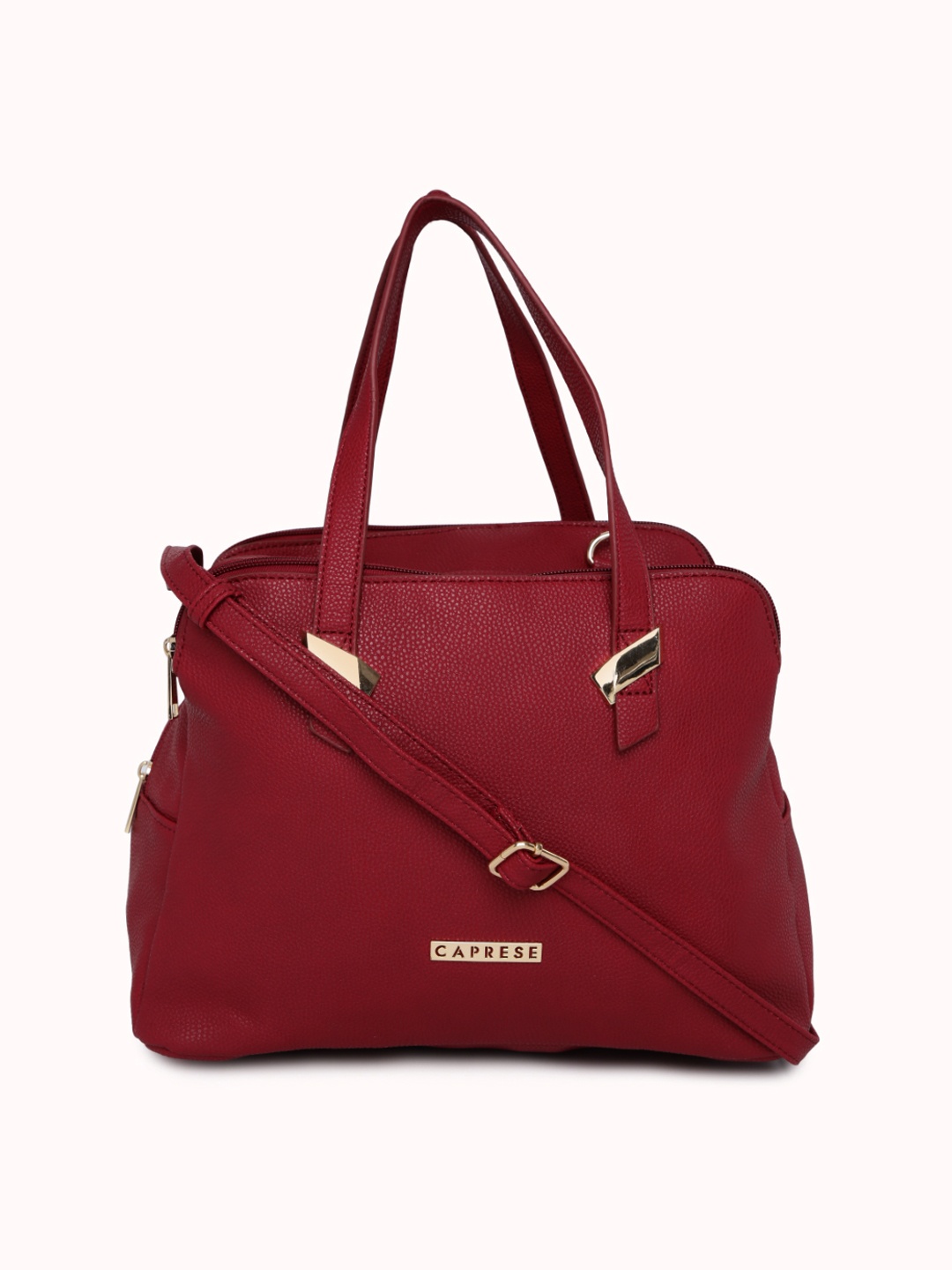 

Caprese Red Solid Handheld Bag