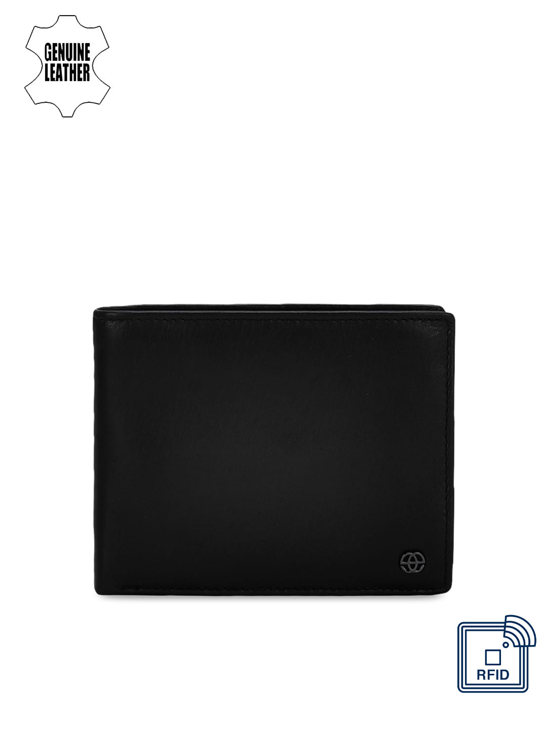 

Eske Men Black Leather Bifold Wallet