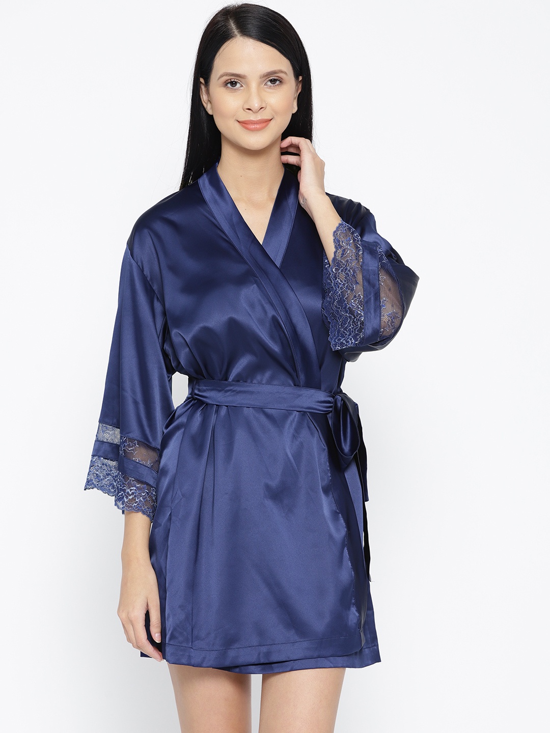 

Amante Women Blue Solid Robe 8903129206600