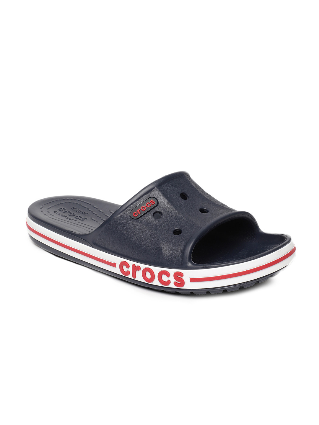 

Crocs Unisex Navy Blue Solid Sliders