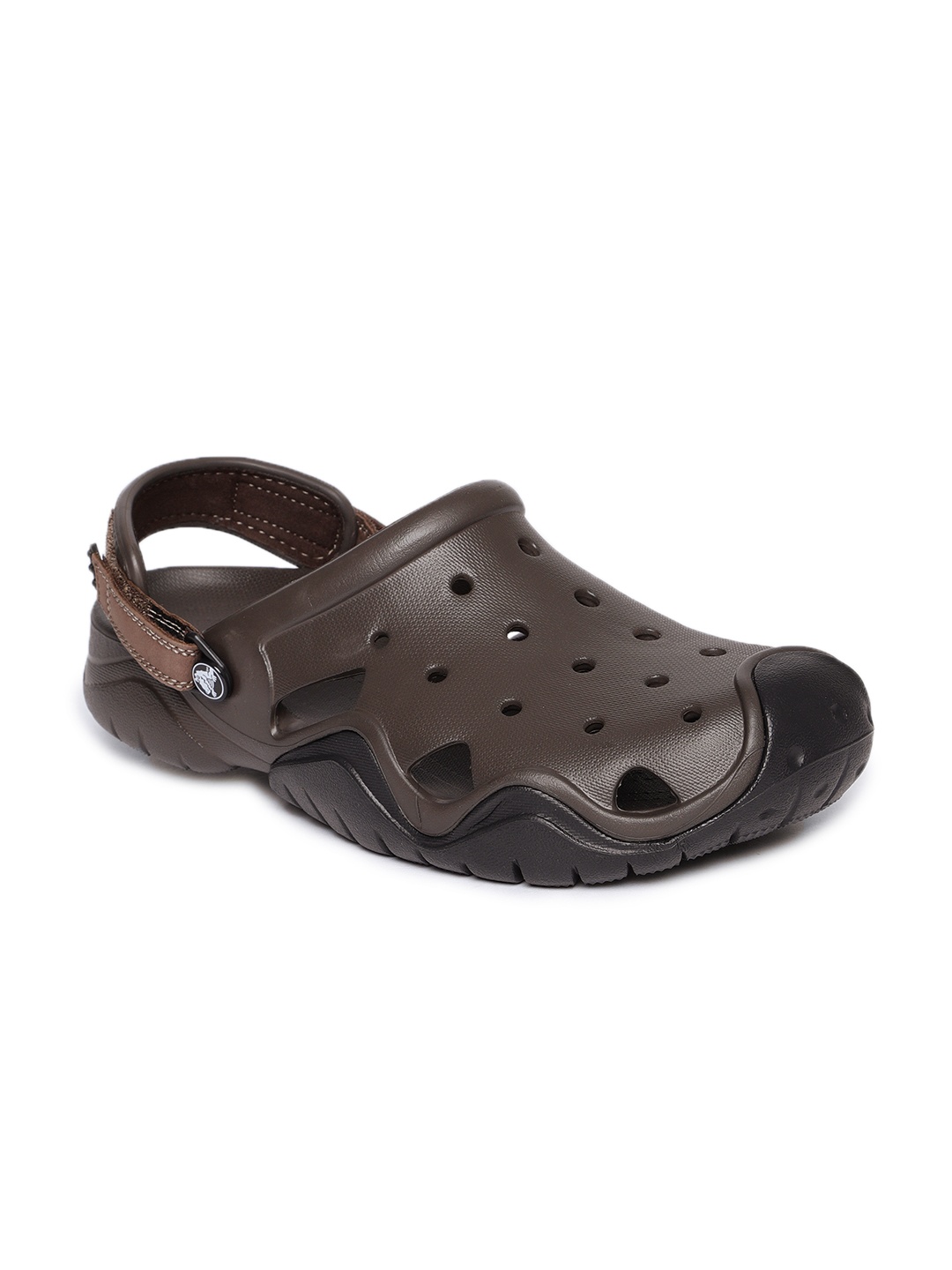 

Crocs Men Brown Solid Clogs