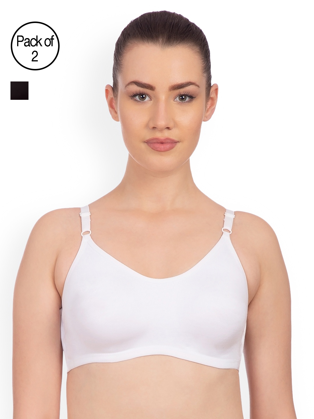 

KOMLI Pack of 2 Sports Bras K9117-2PC, White