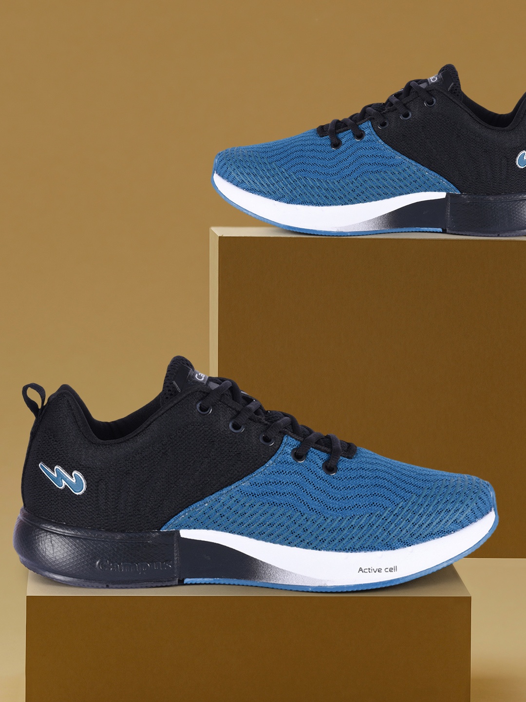 

Campus Men Black Running Shoes