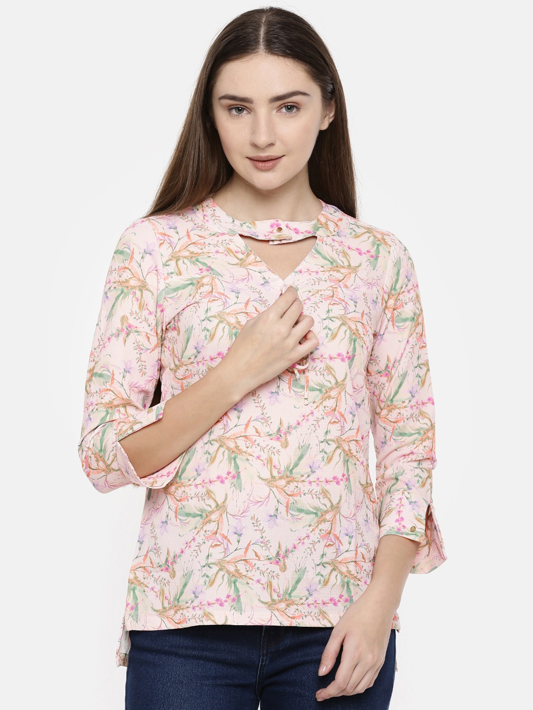 

Park Avenue Women Pink Printed Top