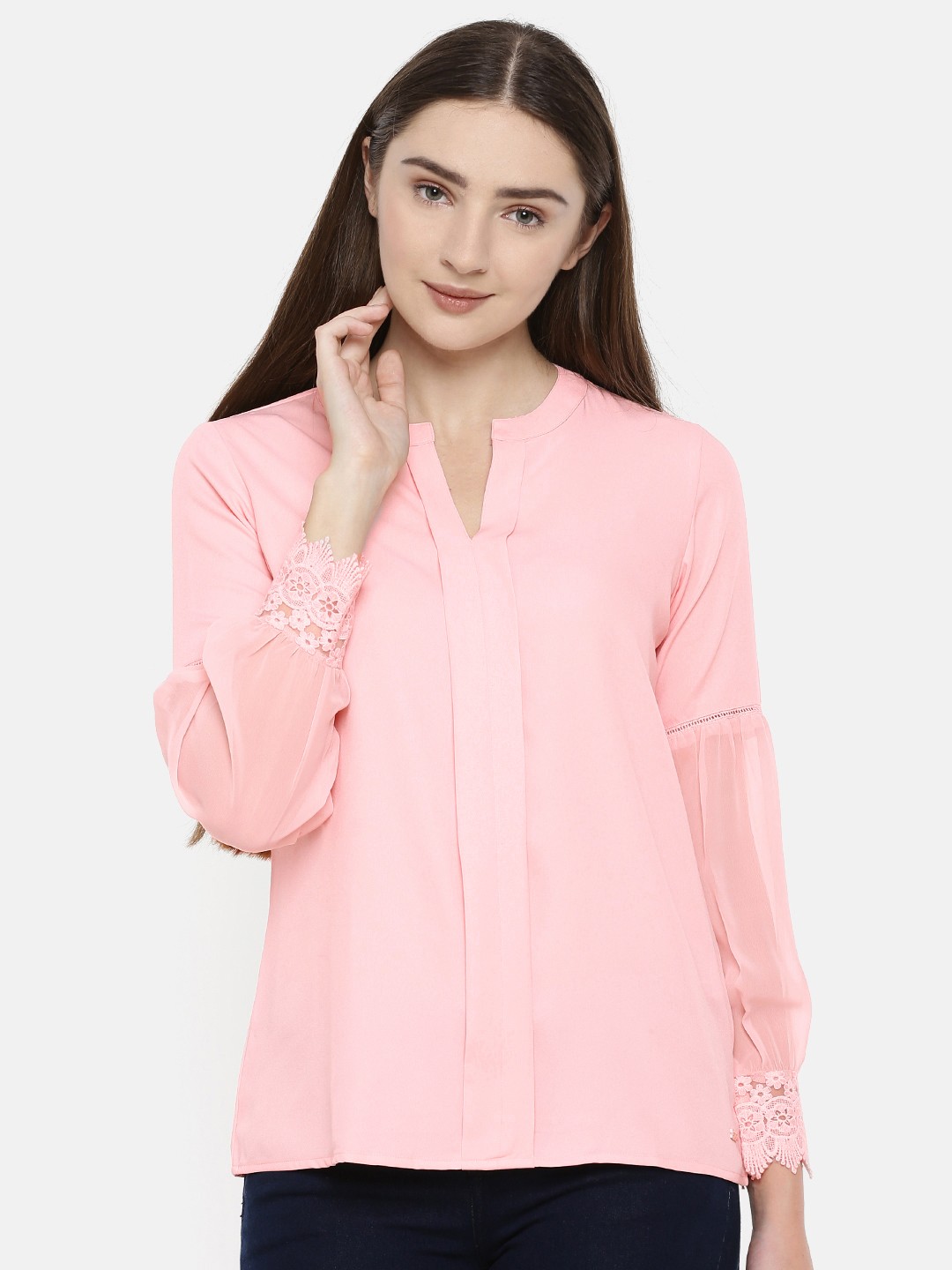 

Park Avenue Women Pink Solid Top
