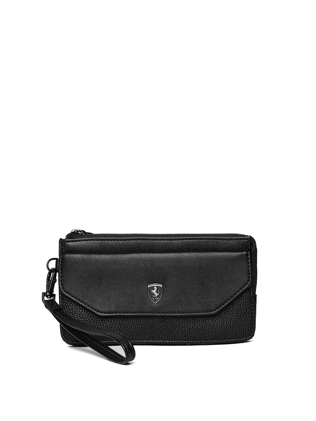 

Puma Women Black Solid Zip Around Wallet