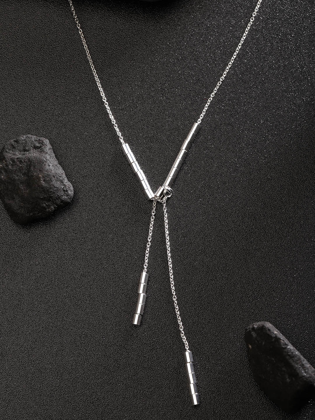 

Carlton London 925 Sterling Silver Lariat Necklace