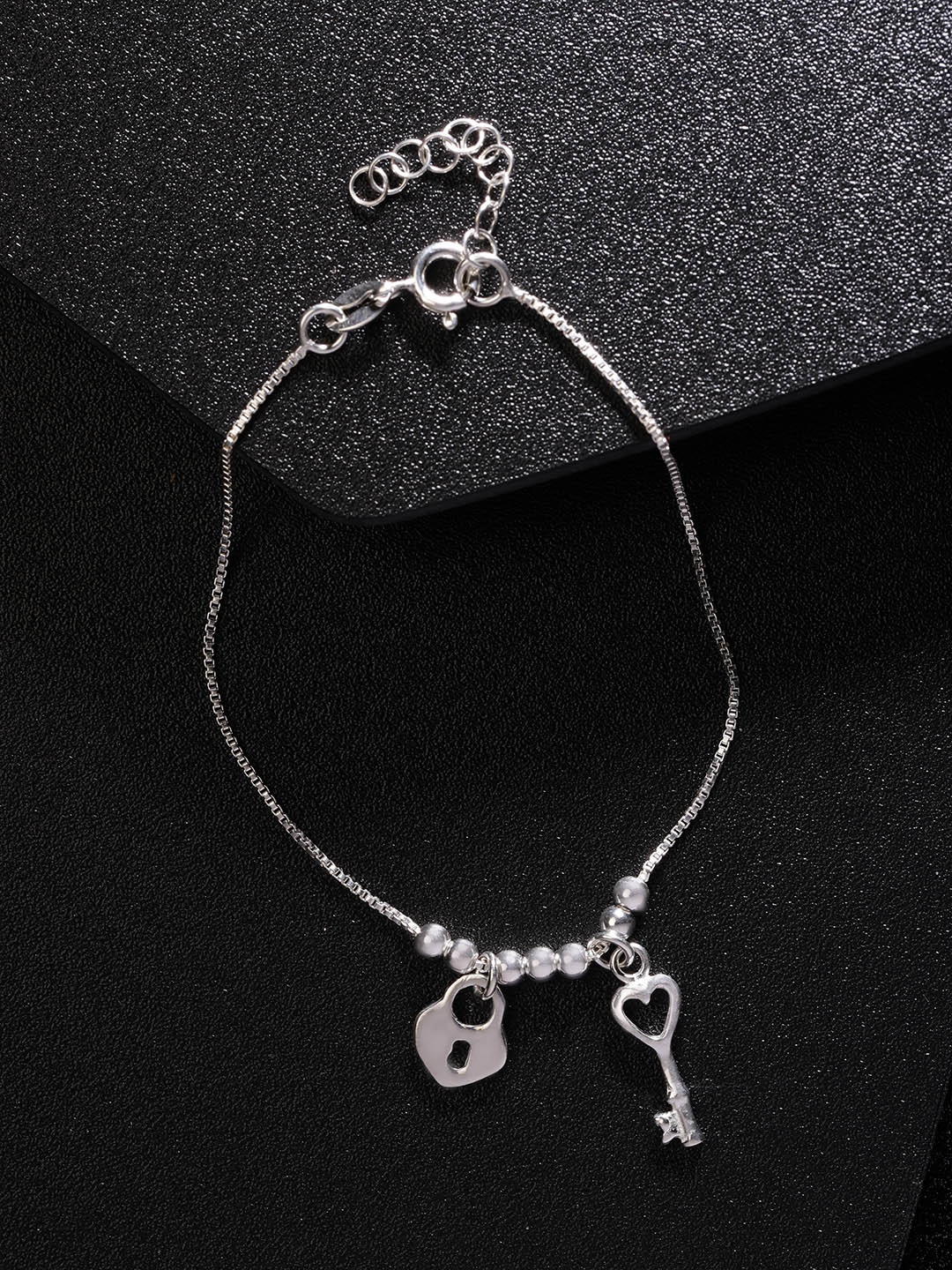 

Carlton London 925 Sterling Silver Charm Bracelet