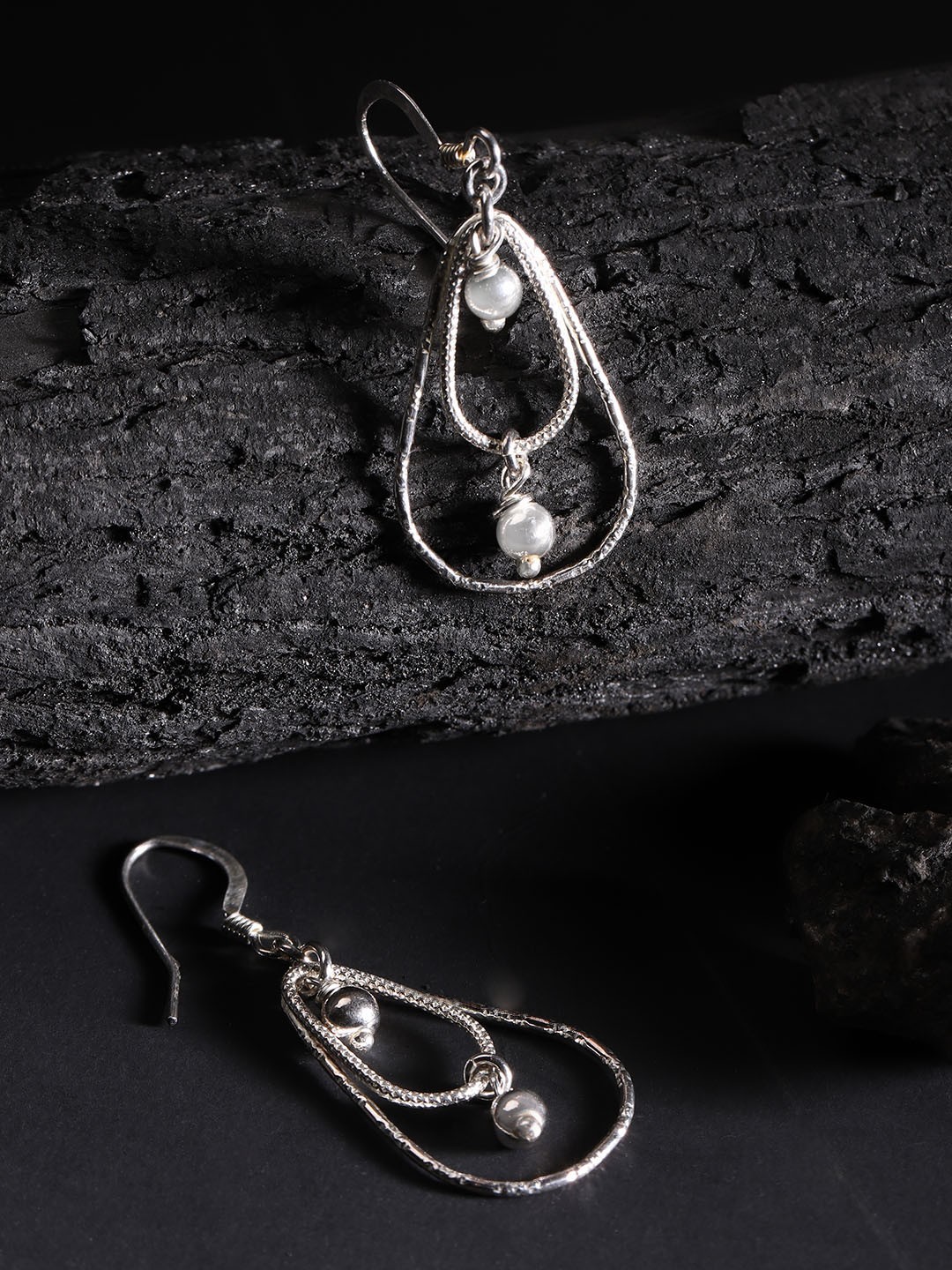 

Carlton London 925 Sterling Silver Teardrop-Shaped Drop Earrings