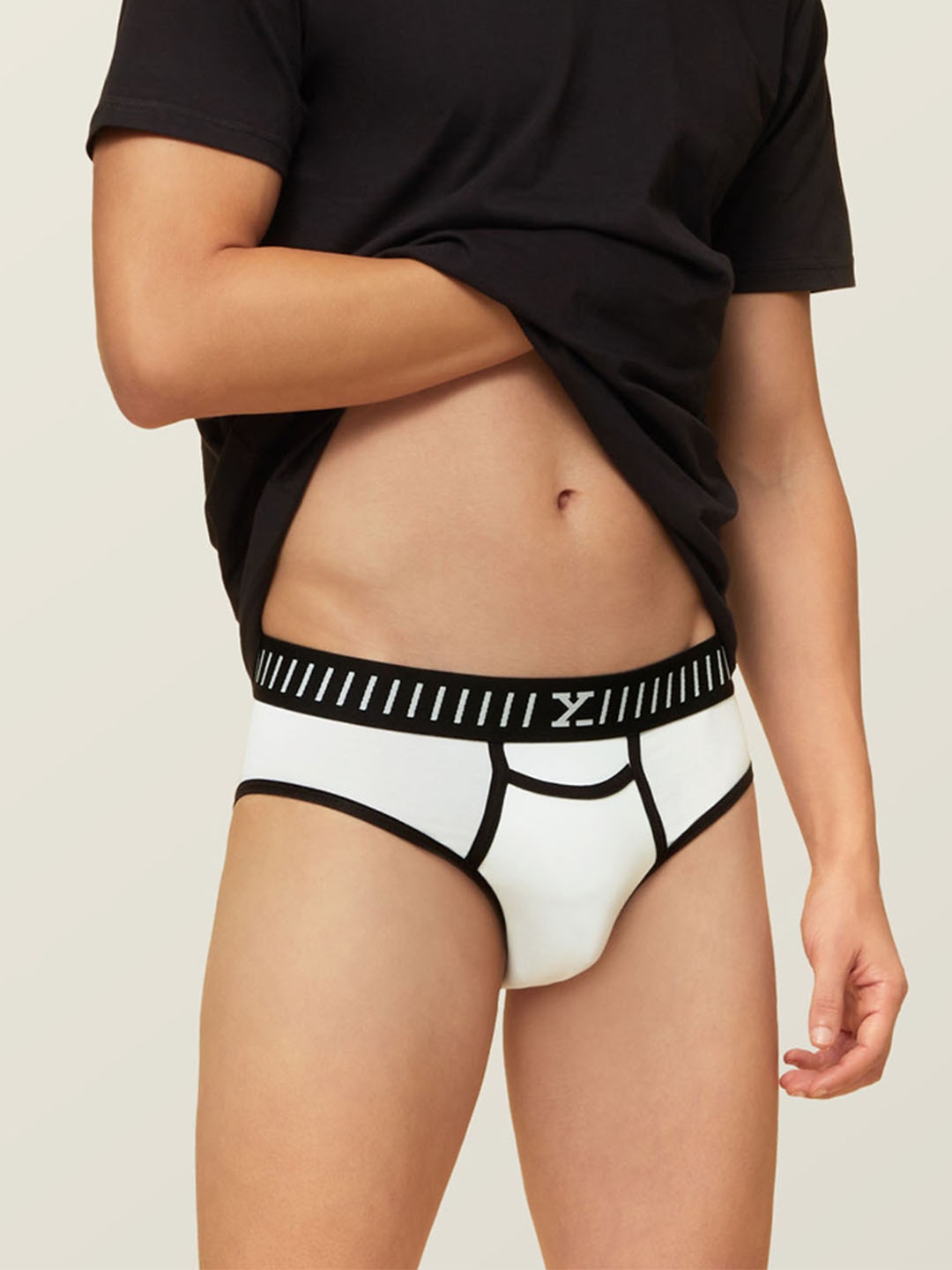 

XYXX Men IntelliSoft Antimicrobial Micro Modal Vibe Briefs XYBRF35S, White