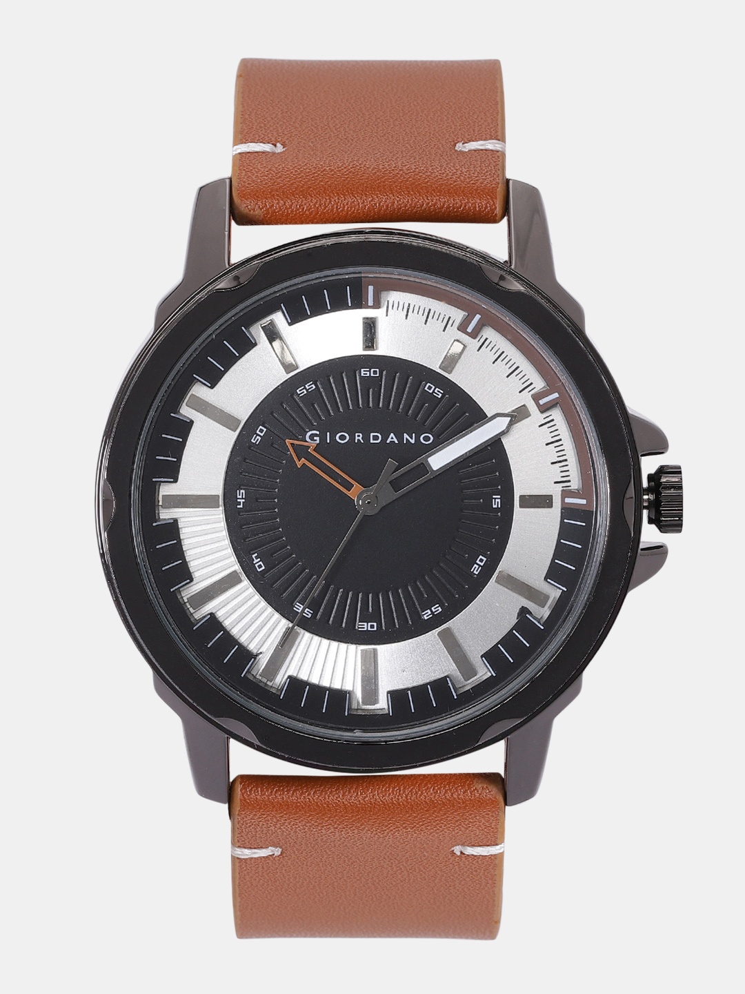 

GIORDANO Men Black & Silver-Toned Analogue Watch C1154-01