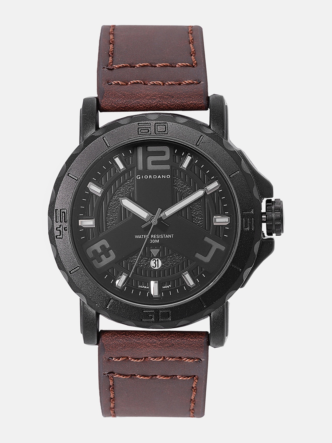 

GIORDANO Men Black Analogue Watch F1094-03