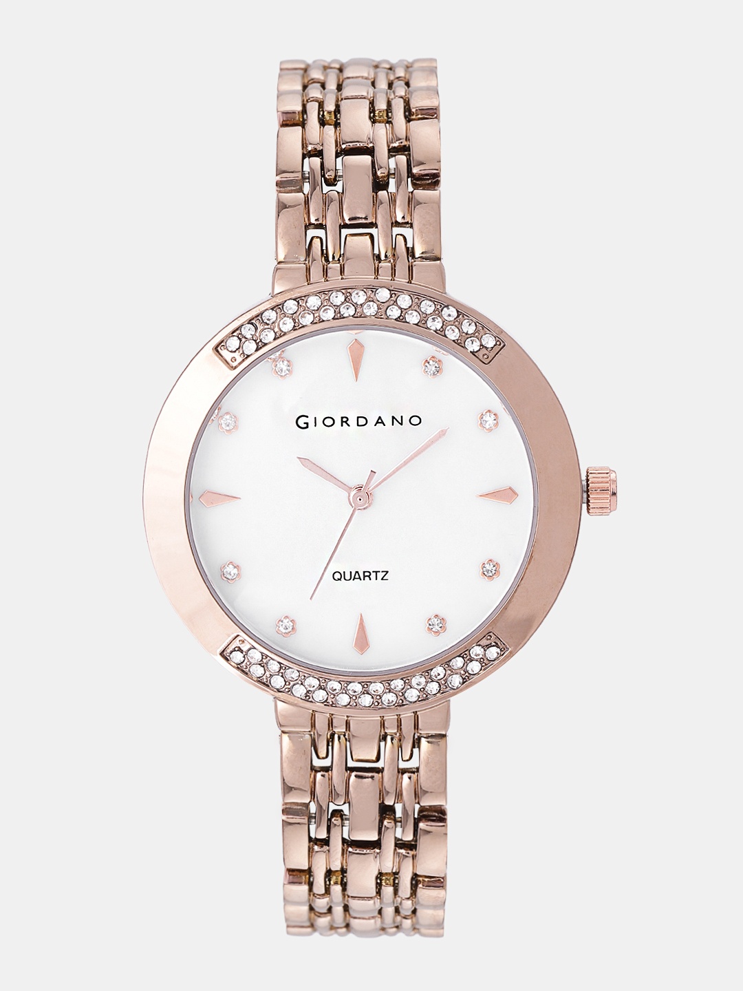 

GIORDANO Women White Analogue Watch F2119-44