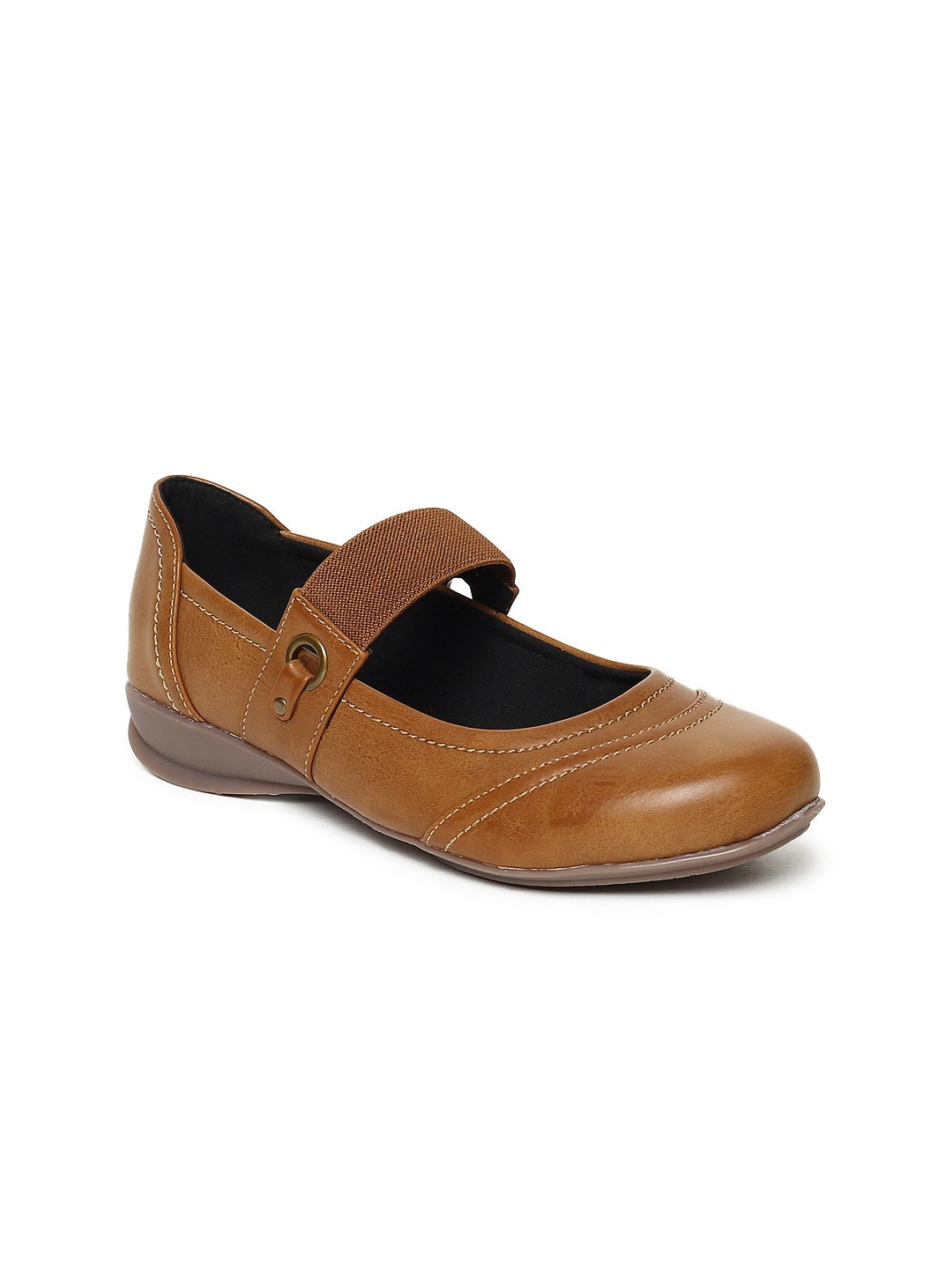 

Catwalk Women Tan Brown Solid Ballerinas