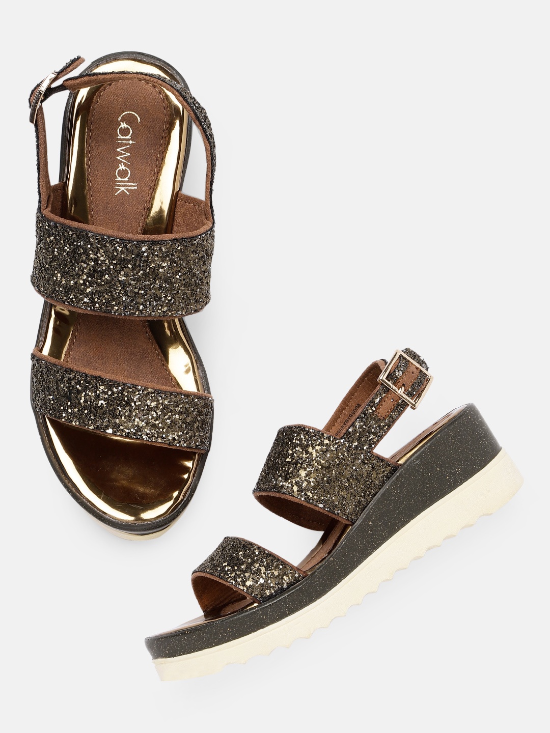 

Catwalk Women Copper-Toned Embellished Heels