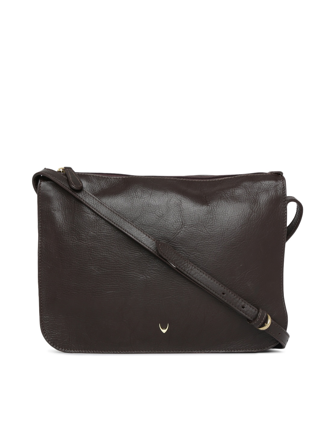 

Hidesign Brown Solid Leather Sling Bag
