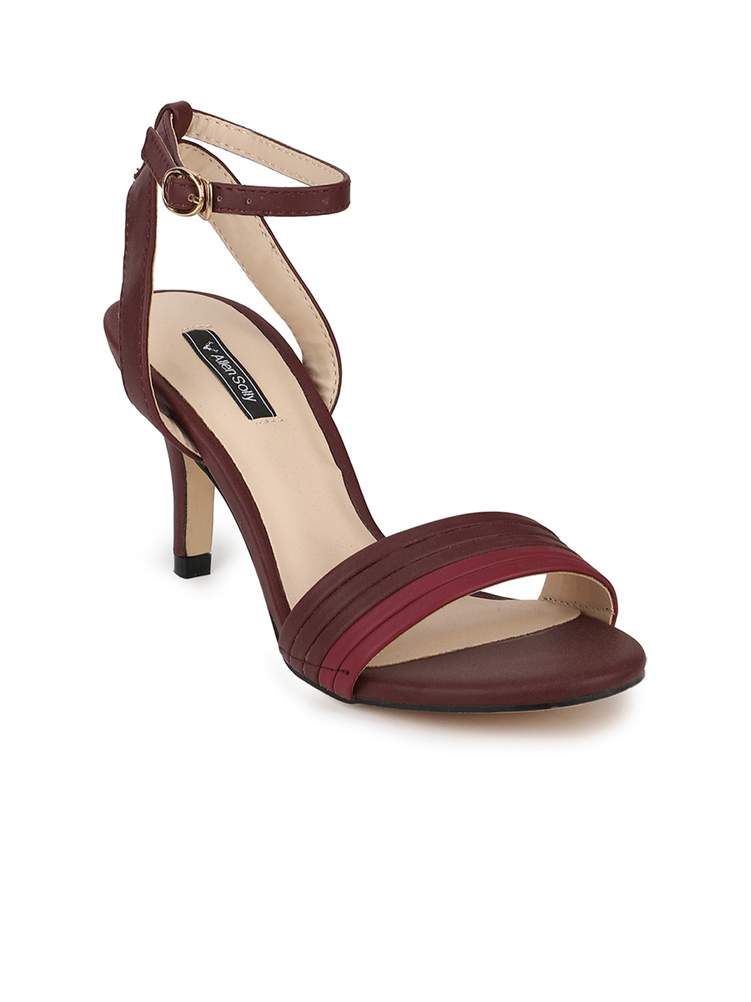 

Allen Solly Women Burgundy Solid Mid-Top Heels
