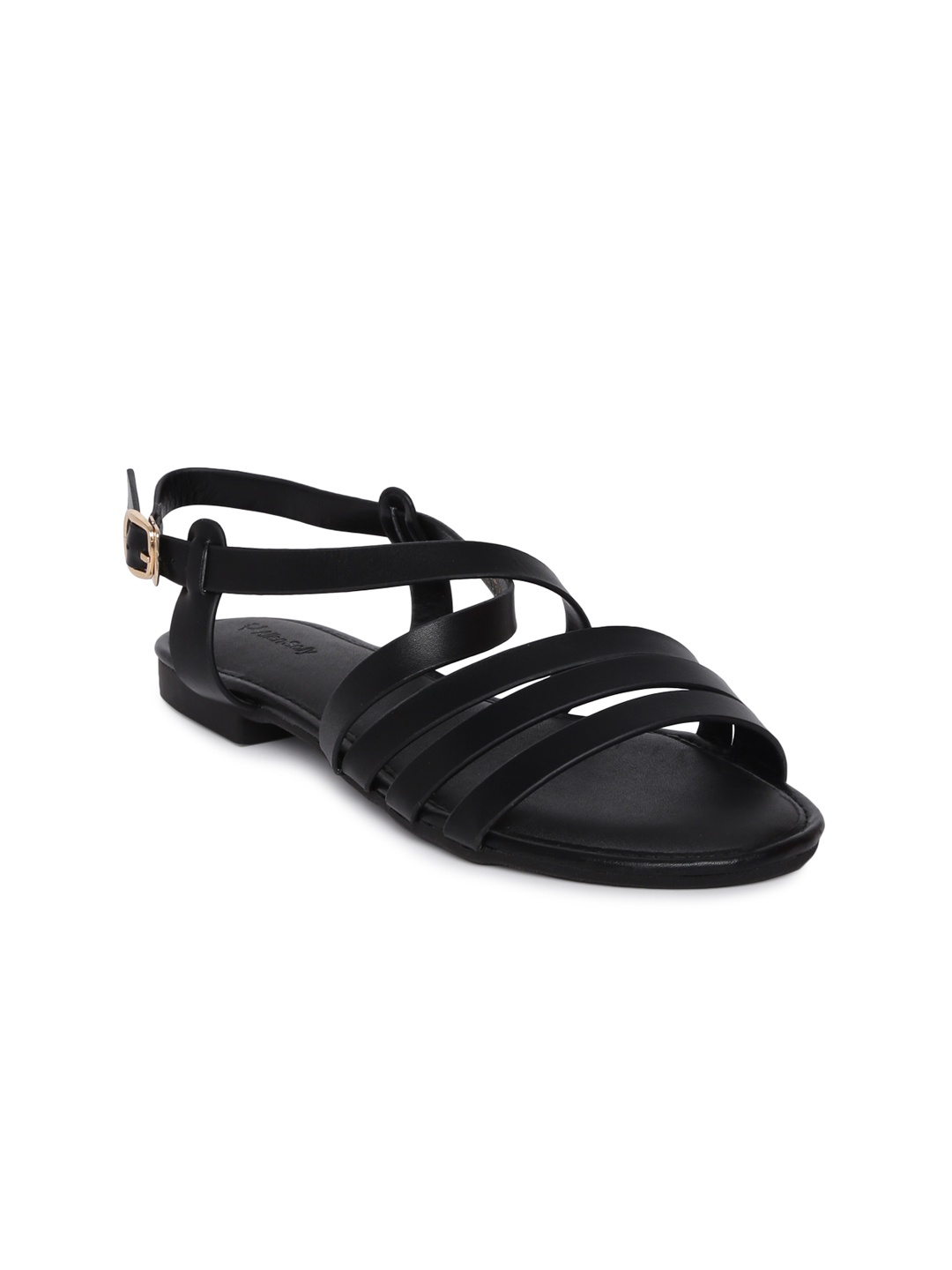 

Allen Solly Women Black Solid Synthetic Open Toe Flats