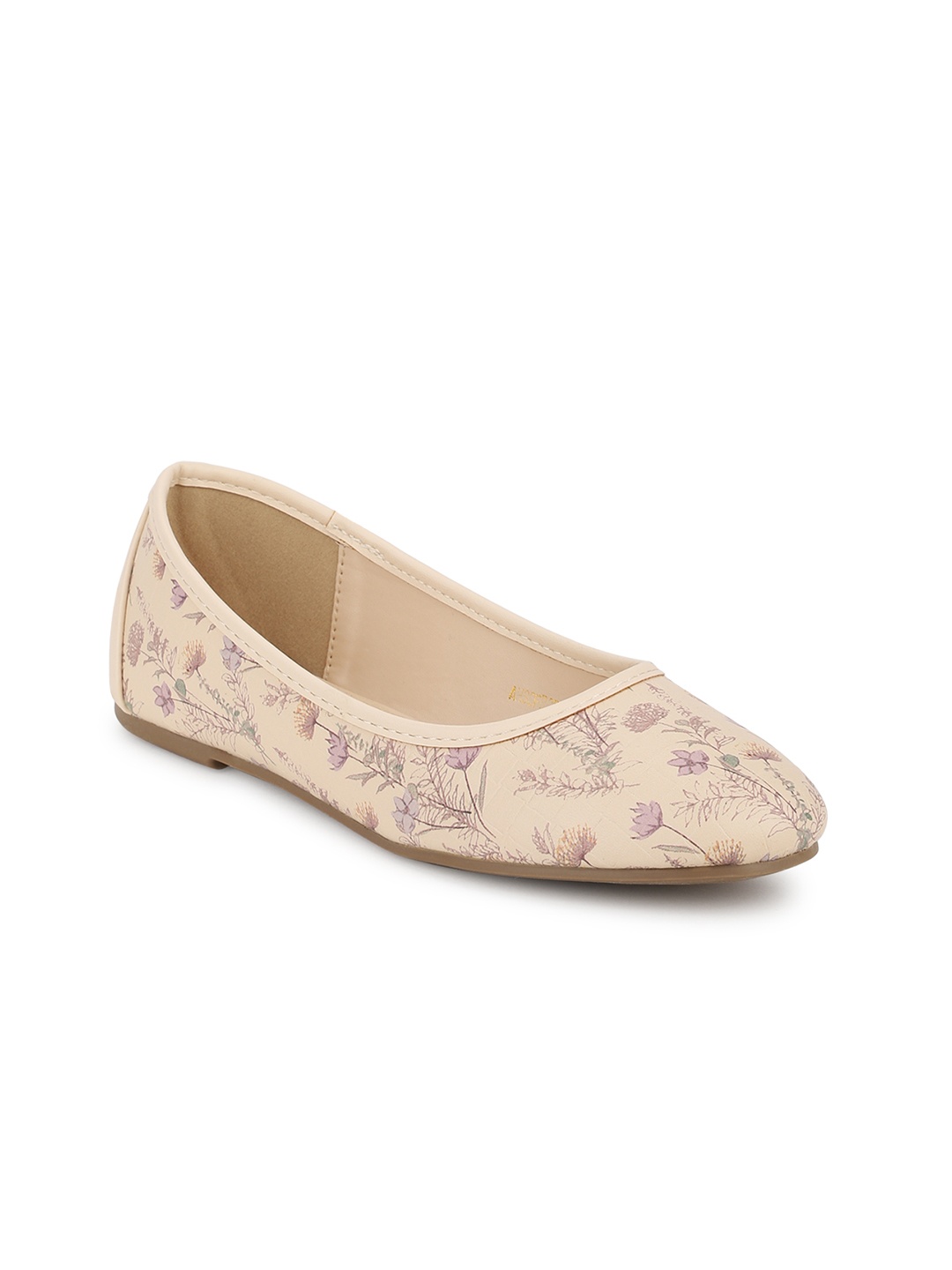 

Allen Solly Women Cream-Coloured Printed Ballerinas