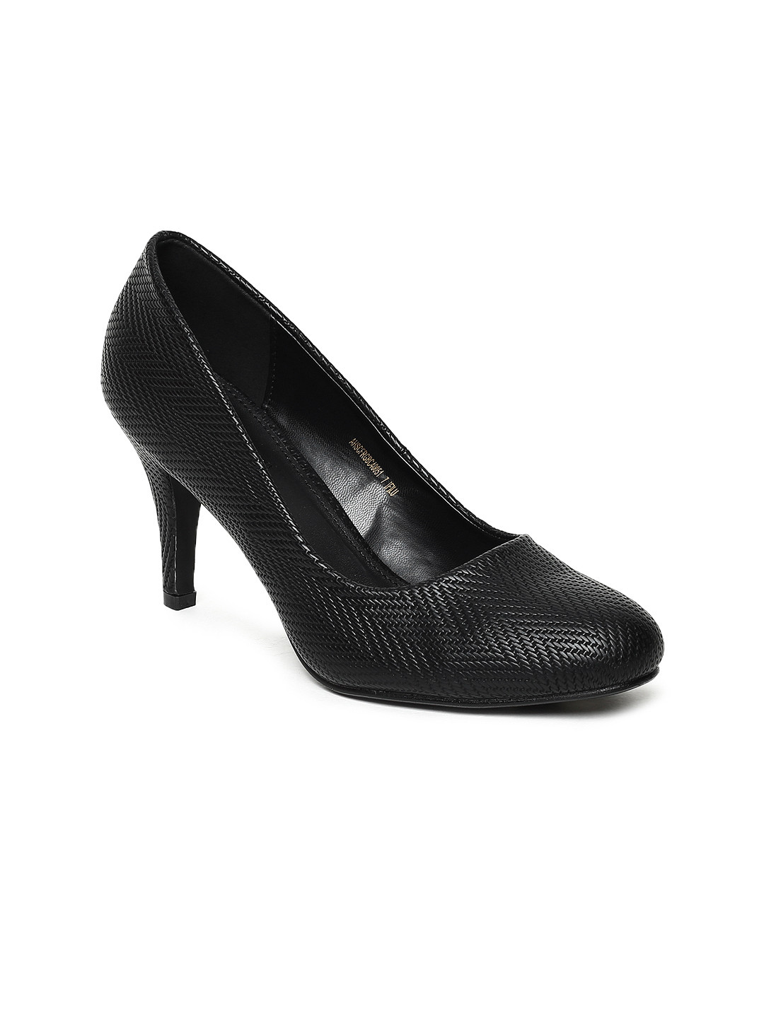 

Allen Solly Women Black Woven Design Pumps