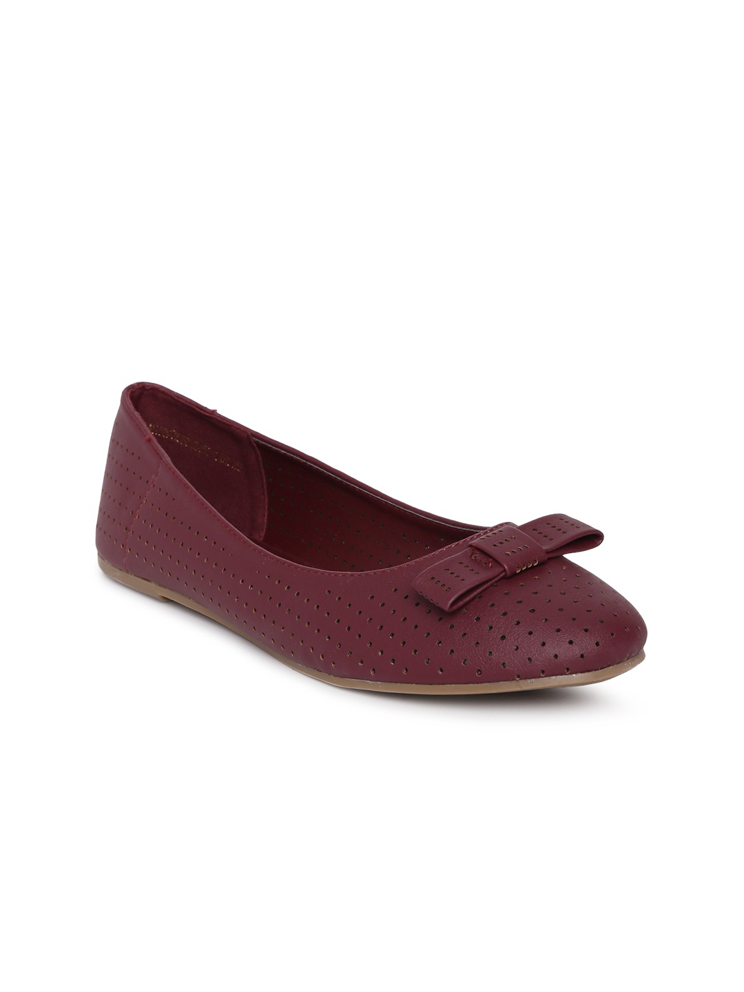 

Allen Solly Women Burgundy Solid Ballerinas