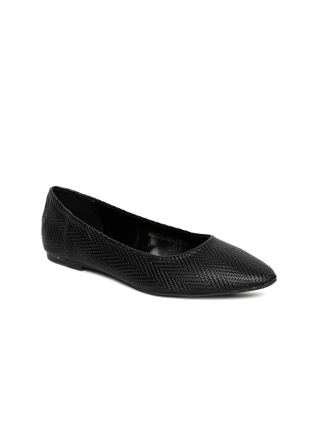 

Allen Solly Women Black Woven Design Synthetic Ballerinas