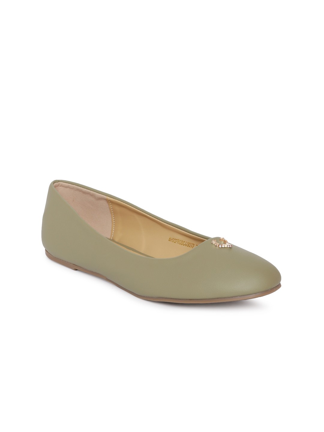 

Allen Solly Women Olive Green Solid Ballerinas
