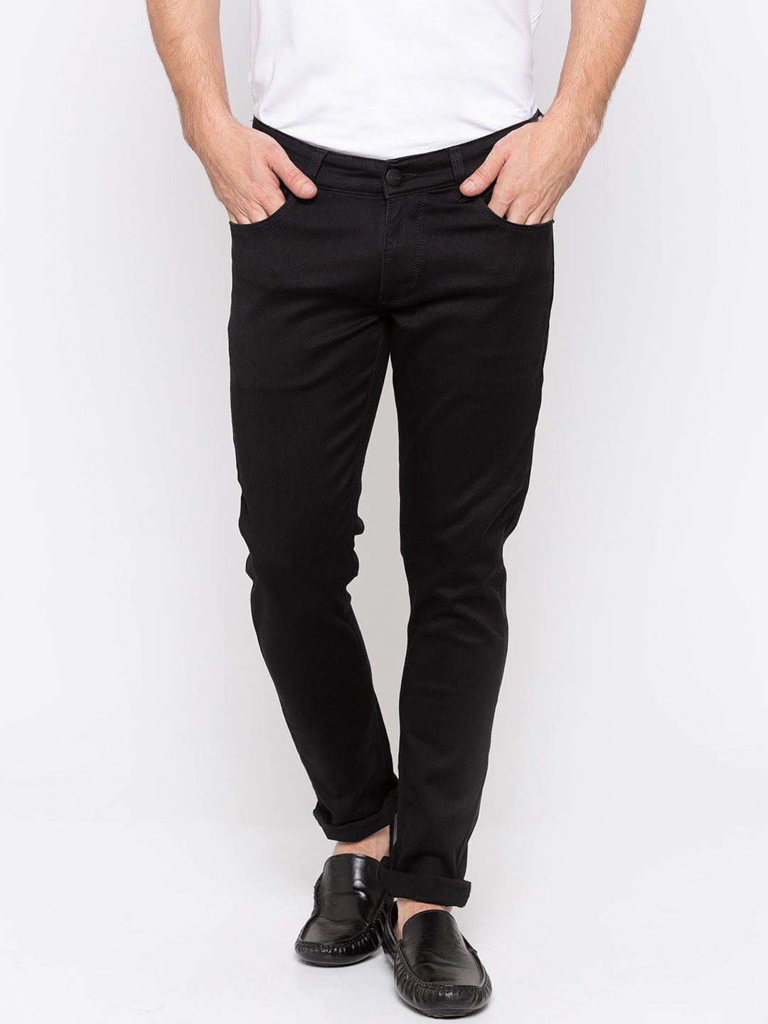 

SPYKAR Men Black Super Skinny Fit Low-Rise Clean Look Jeans