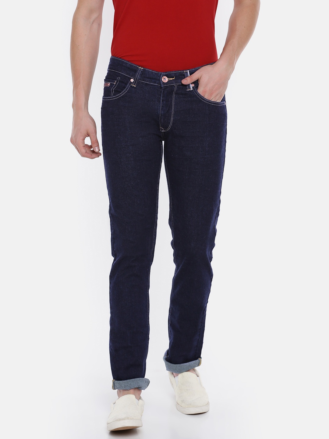 

SPYKAR Men Blue Regular Fit Low-Rise Clean Look Jeans