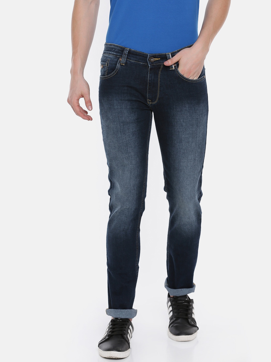 

SPYKAR Men Blue Slim Fit Low-Rise Clean Look Jeans