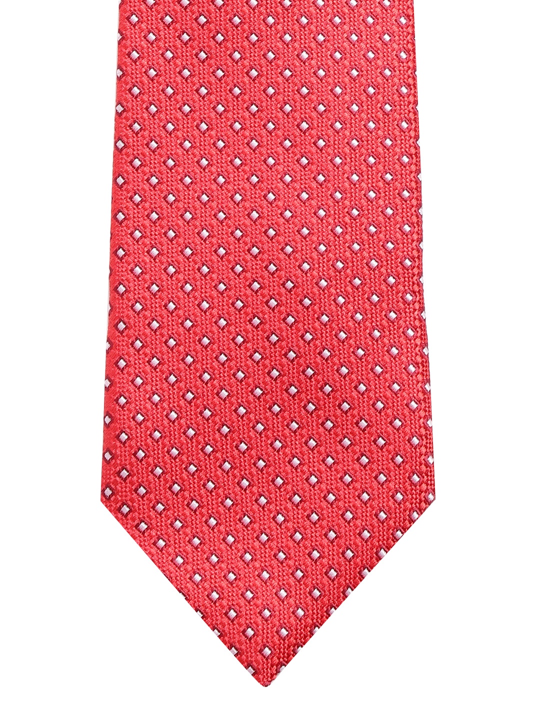 

Lino Perros Men Red Woven Design Formal Broad Tie