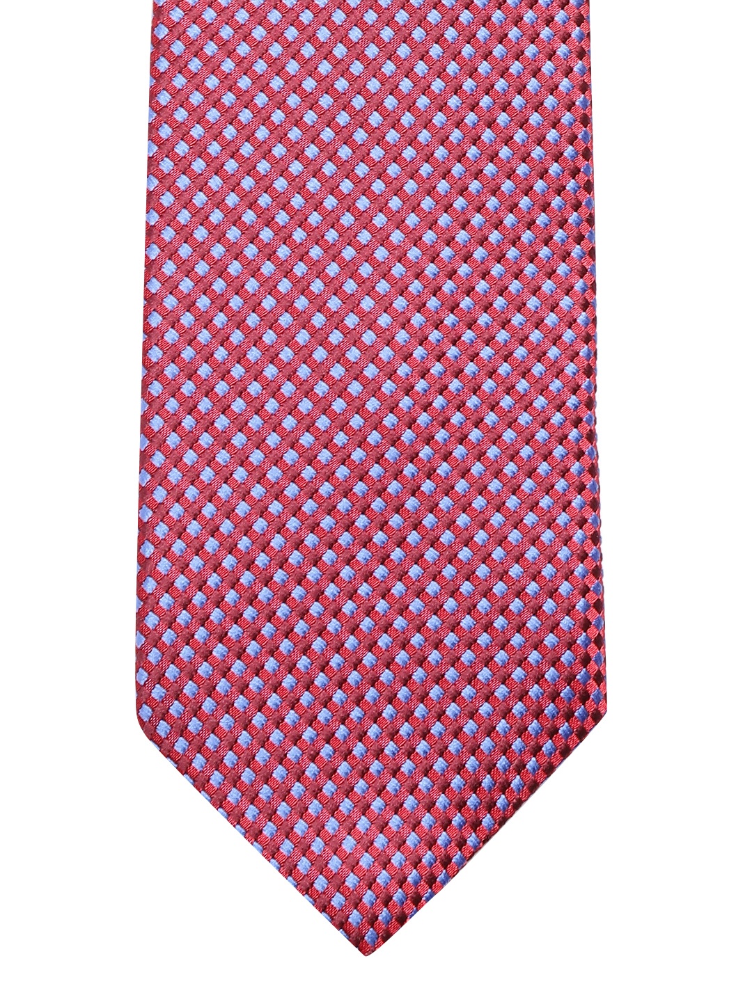 

Lino Perros Pink & Blue Woven Design Broad Tie