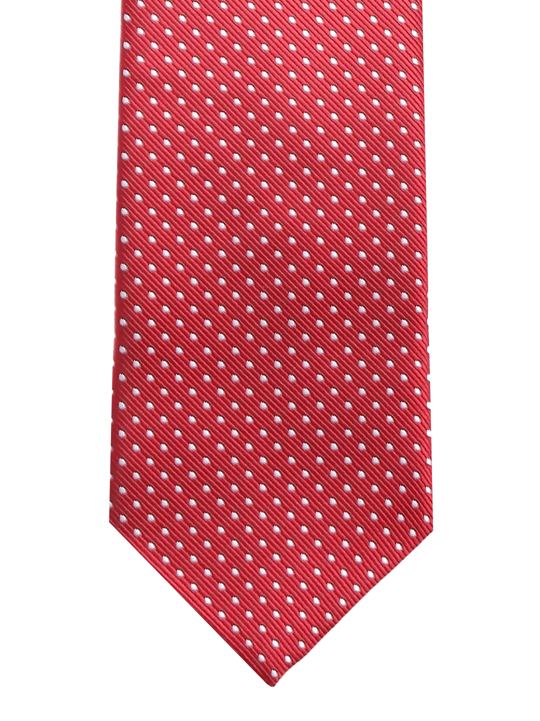 

Lino Perros Red & Off-White Woven Design Broad Tie