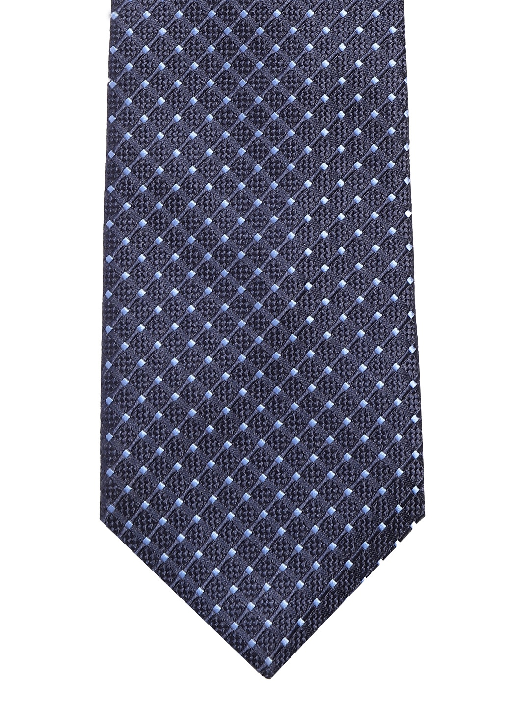 

Lino Perros Navy Blue Woven Design Broad Tie