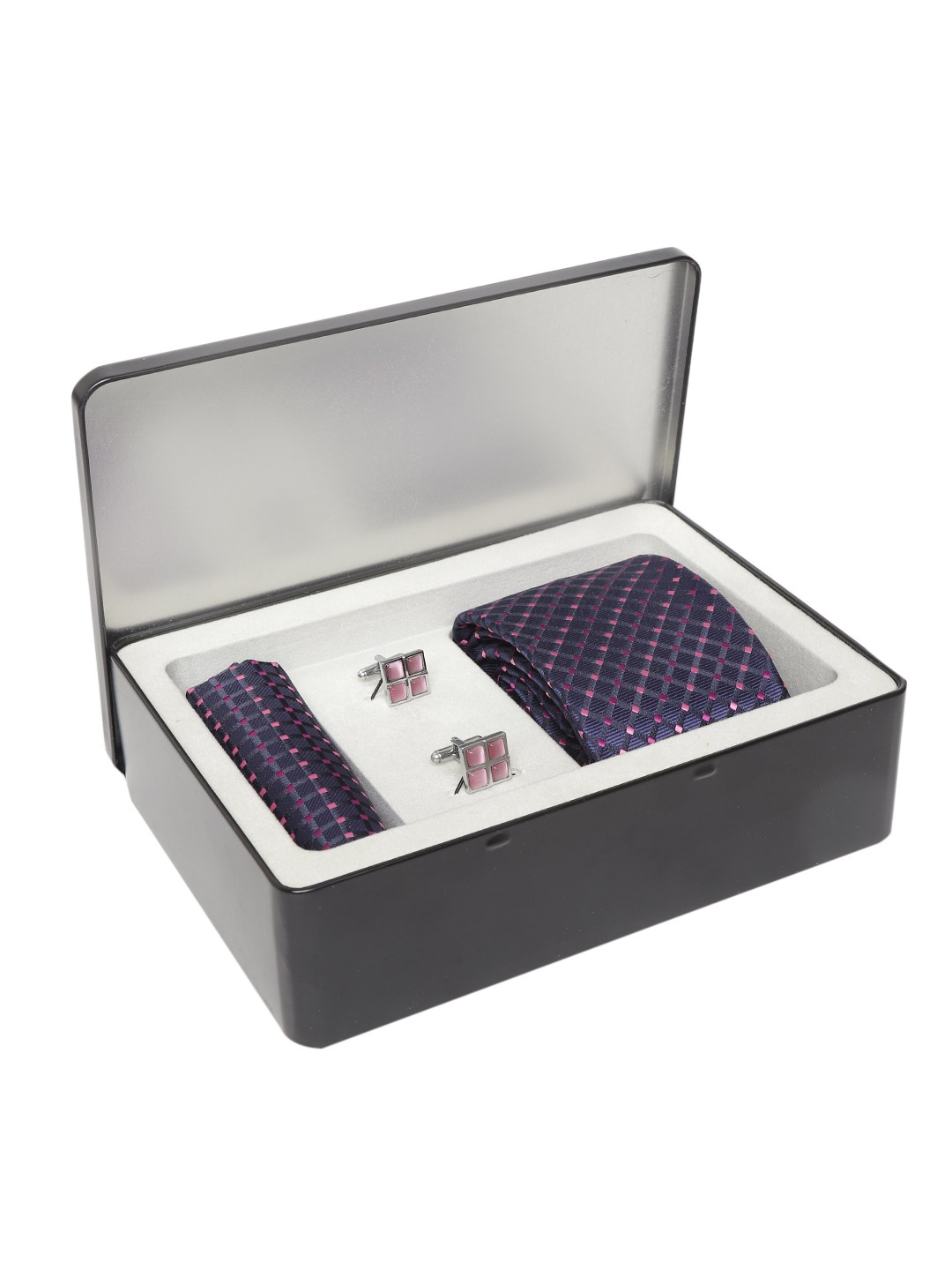 

Lino Perros Men Navy Blue & Pink Accessory Gift Set