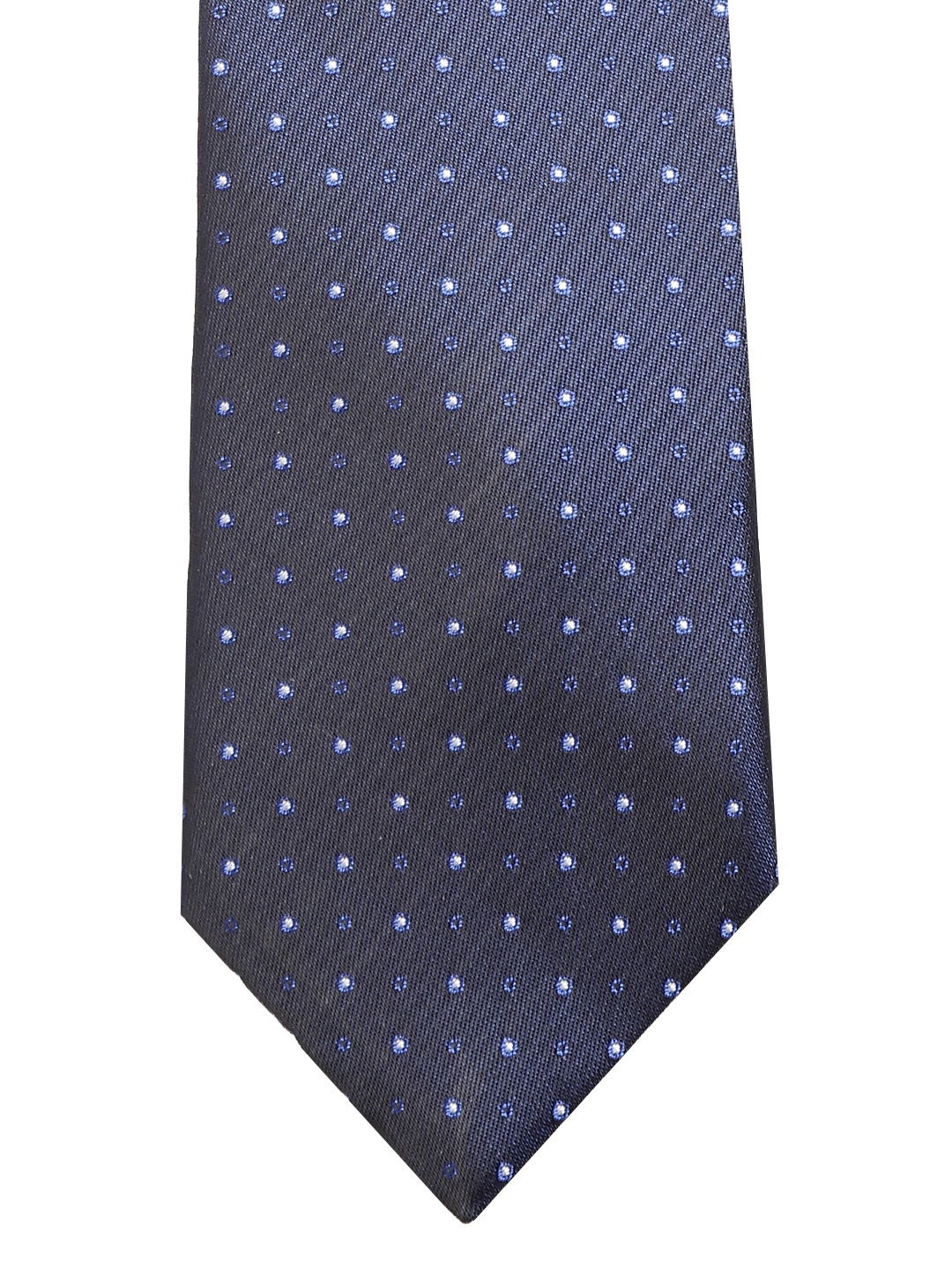 

Lino Perros Navy Blue Woven Design Broad Tie